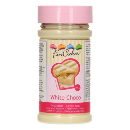 188024 ochucovaci pasta bila cokolada 120g funcakes