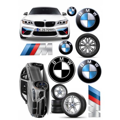 Jedlý papír BMW dekorace A4