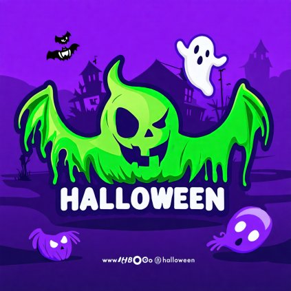 Jedlý papír Halloween - čtverec