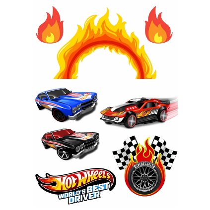Jedlý papír Hot Wheels