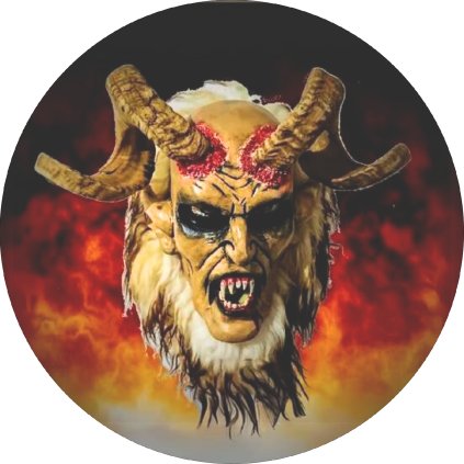 Jedlý papír Krampus - čert - ďábel - halloween