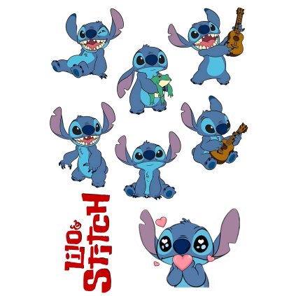 Jedlý papír Lilo & Stitch - postavičky