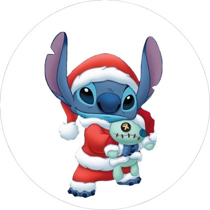 Jedlý papír Lilo & Stitch zima - vánoce