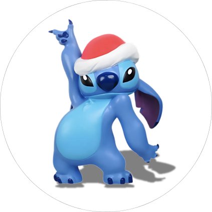 Jedlý papír Lilo & Stitch zima - vánoce
