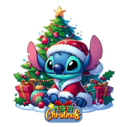 Jedlý papír Lilo & Stitch zima - vánoce