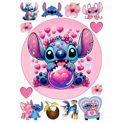 lilo a stitch tisk na jedlý papír