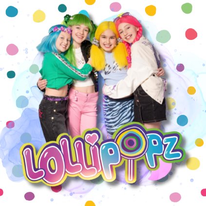 Jedlý papír Lollipopz - hranatý