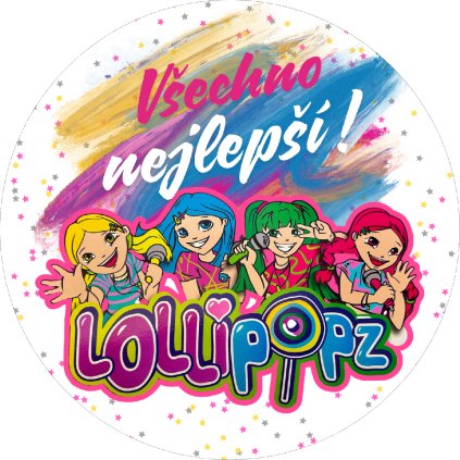 Jedlý papír Lollipopz Vše nejlepší