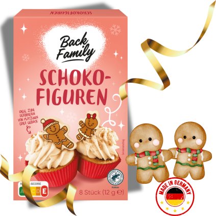 Pan Perníček a Paní Perníčková z bílé čokolády 8 ks