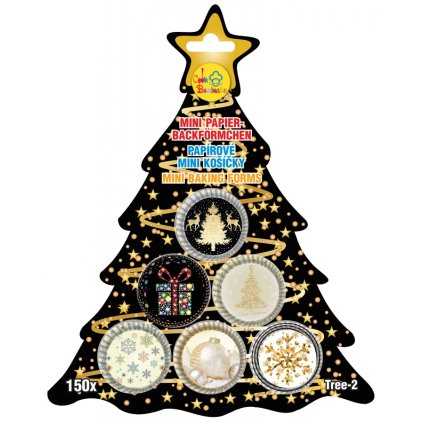 44516 papirove kosicky na nepecene cukrovi 150 ks tree 2