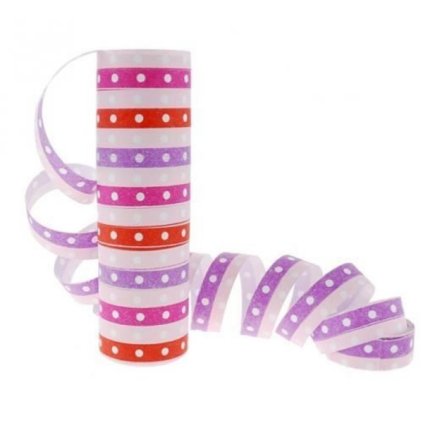 150641 1 papirove serpentiny prouzky a puntiky girl