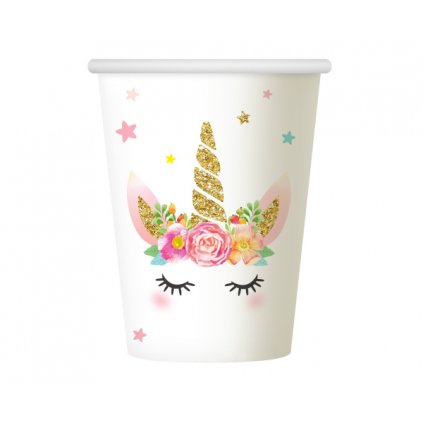 181232 papirovy kelimek 266ml 6ks unicorn godan