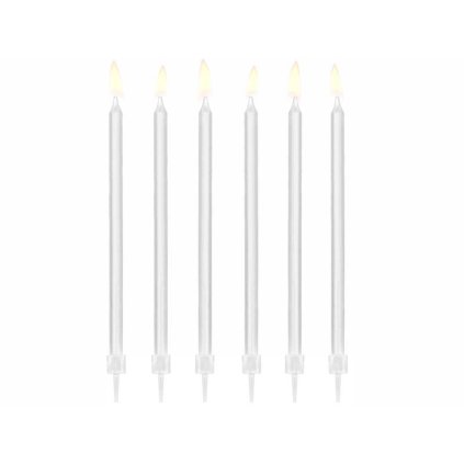119042 partydeco svicky dlouhe bile 12 ks