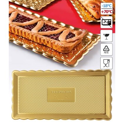 6980 podlozka pet pod dort golden age 35x15cm zlata 1 ks podlozka