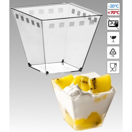 Pohárek PET Cubino 210ml  50 ks/bal