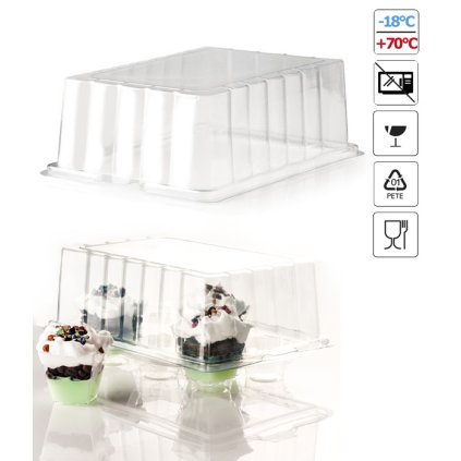 7160 poklop k podlozce na dort 35x15 v 9 5cm plast 1 ks poklop