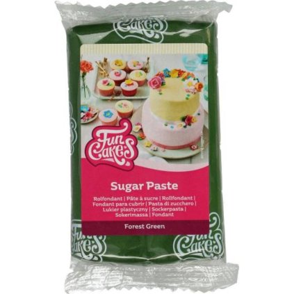 27237 potahovaci hmota lesni zelena 250g funcakes
