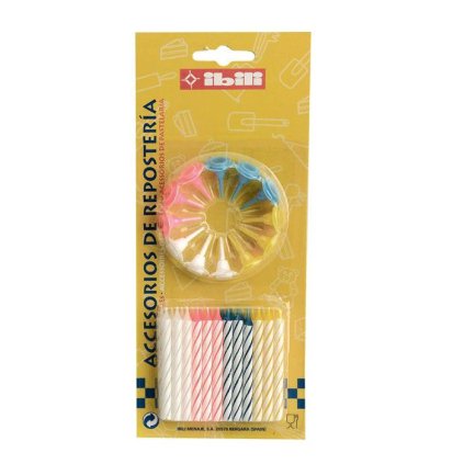 120044 1 sada narozeninovych svicek 24 12ks 6cm ibili