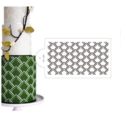 260514 stencil sablona na dort listy