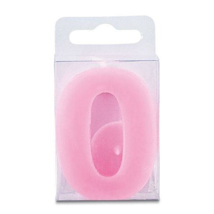 294710 svicka ve tvaru cislice 0 mini ruzova stadter