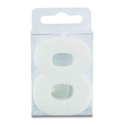 294707 svicka ve tvaru cislice 8 mini bila stadter