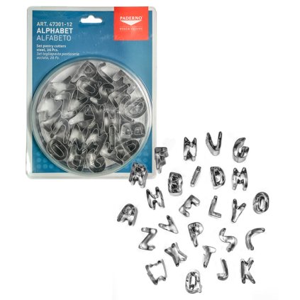 12008 vykrajovatka sada 26ks abeceda tvar 2 5 v 2cm
