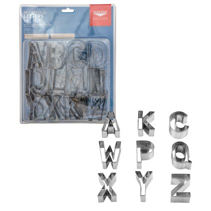 12011 vykrajovatka sada 26ks abeceda tvar 6 v 2 5cm