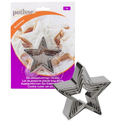 113729 vykrajovatka sada 5ks nerez hvezda prum 4 8 v 2 5cm