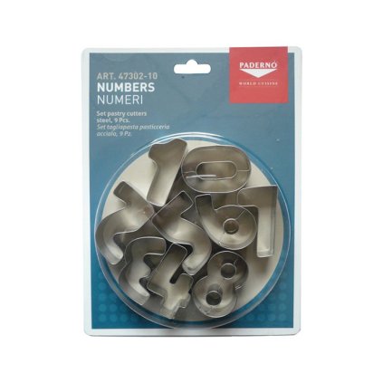 12116 vykrajovatka sada 9ks cislice tvar 3 5cm v 2cm