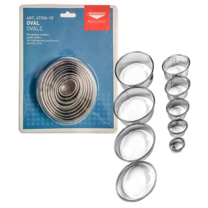 12119 vykrajovatka sada 9ks oval tvar 2 5 9 v 3cm