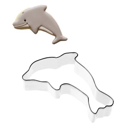 12155 vykrajovatko nerez delfin 4 7x8 8cm v 3cm
