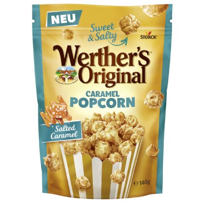 WERTHER'S Popcorn Salted Caramel 140 g - dekorace na dort