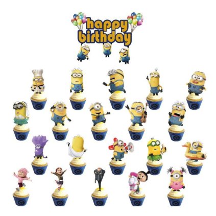 293204 zapich do dortu a muffinu 21ks mimoni cakesicq