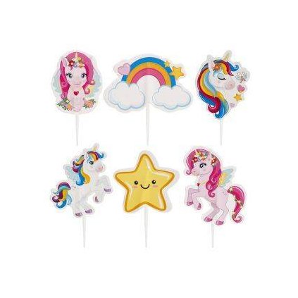 293141 zapich do dortu jednorozec tesia 30ks dekora