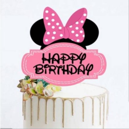 271872 zapich do dortu minnie happy birthday cakesicq