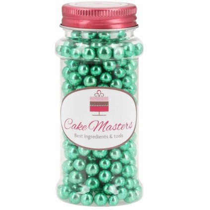 Zdobení na cukroví, dorty - ZELENÉ PERLIČKY, Německo 80g /17242