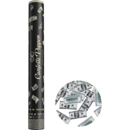 342392 vystrelovaci konfety penize 100 dolarove bankovky 40cm party pal