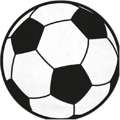 342440 papirove ubrousky fotbalovy mic 10ks 33x33cm party pal