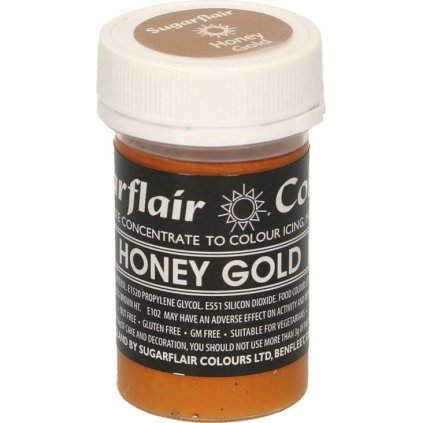 342665 gelova barva honey gold pastelova 25g sugarflair