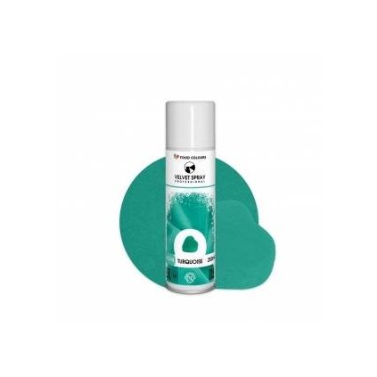 343037 food colours sametovy sprej turquoise 250 ml