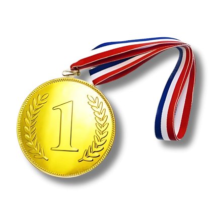 Čokoládová medaile s popruhem - 1. místo