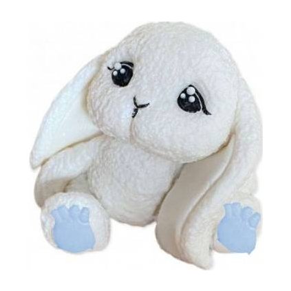 Cukrová figurka nádherný zajíček modré tlapičky - K Decor