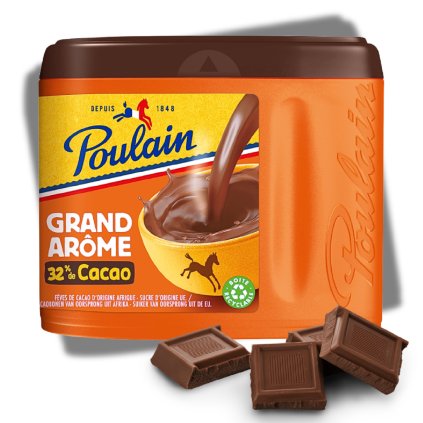 Francouzská horká čokoláda Poulain Grand Arome 450 g