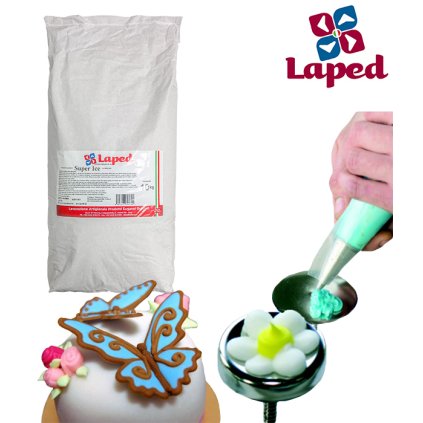 Královská glazura Super Ice na dekorace Laped 10 kg/pytel