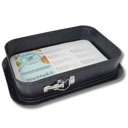 Obdélníková forma na dort - 35 x 24 cm - rozevírací