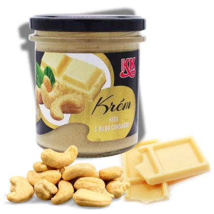 Kešu krém s bílou čokoládou 350g