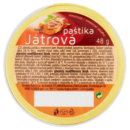 Hamé Játrovka paštika 48 g