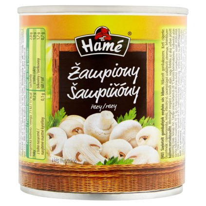 Hamé Žampiony krájené 212 ml