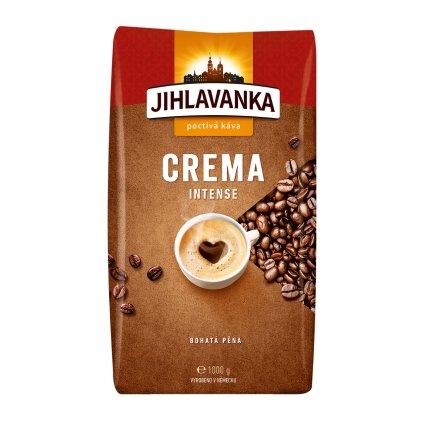 JIHLAVANKA Crema Intense zrnková káva 1 kg