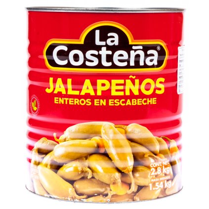 La Costeňa Jalapeňos celé 2,8 kg
